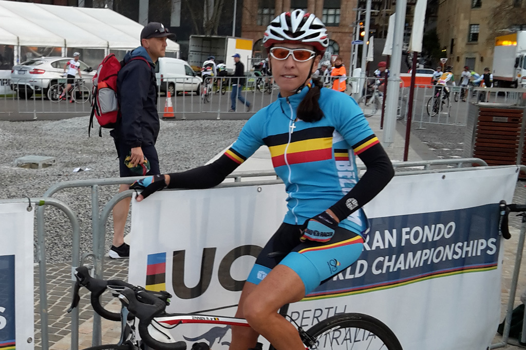 Rita Zinnen bei der Rad-WM der Amateure in Perth/Australien