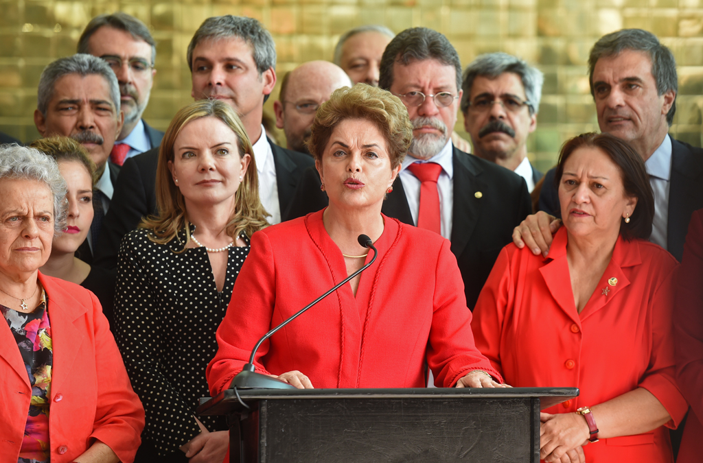 Dilma Rousseff am 31.8. im brasilianischen Präsidentenpalast