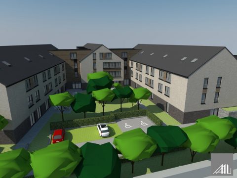 Entwurf für die Residenz "Leoni" in Kelmis