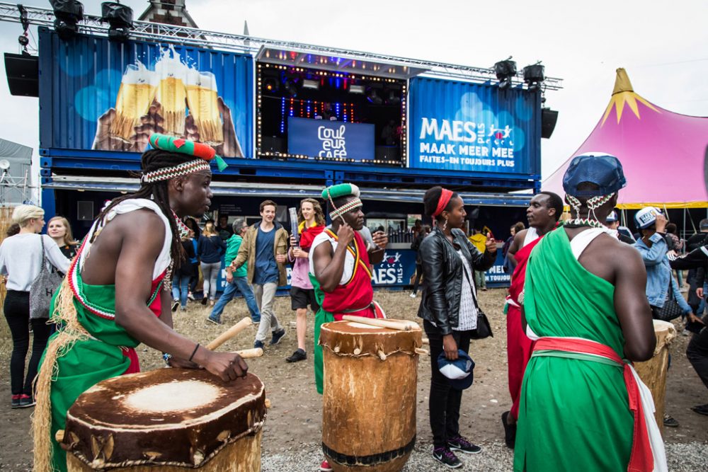 "Tambours du Burundi" bei Couleur Café in Brüssel im Jahr 2016 (Archivbild: Aurore Belot/Belga)