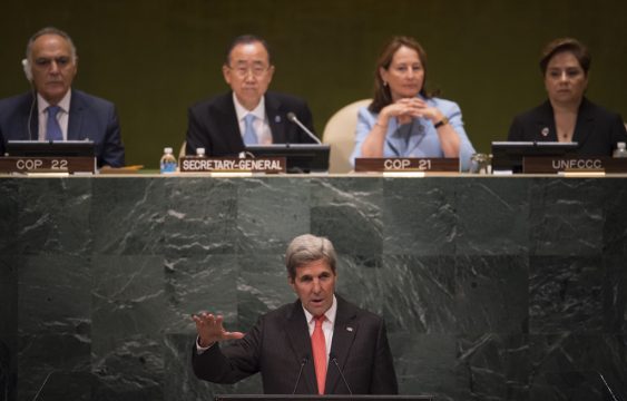 US-Außenminister Kerry (vorne) vor dem UN-Rat