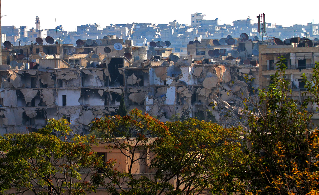 Blick auf Aleppo (Bild vom 6. Oktober)