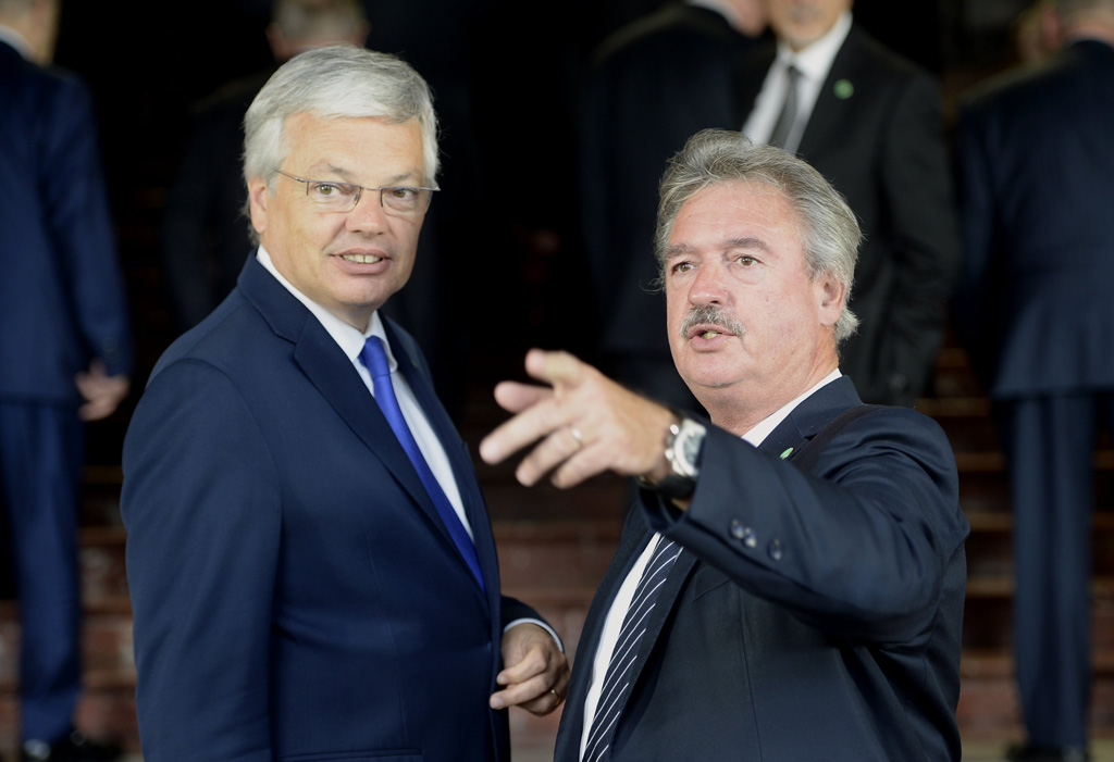 Außenminister Didier Reynders und Jean Asselborn in Brüssel