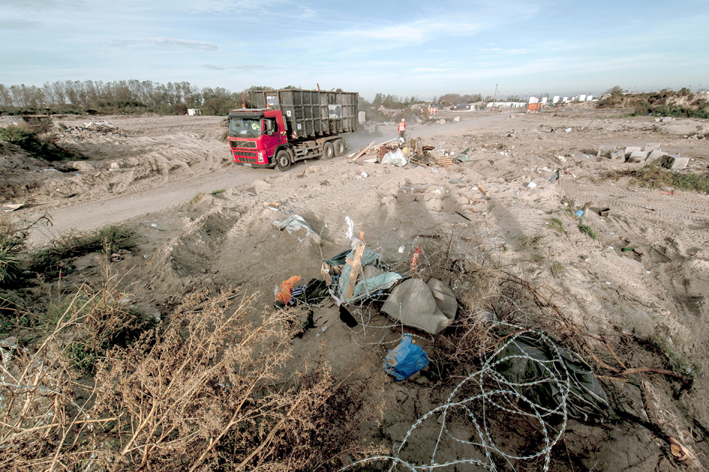 Abrissarbeiten im "Dschungel von Calais" beendet