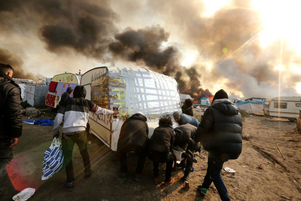 Brände im "Dschungel von Calais"