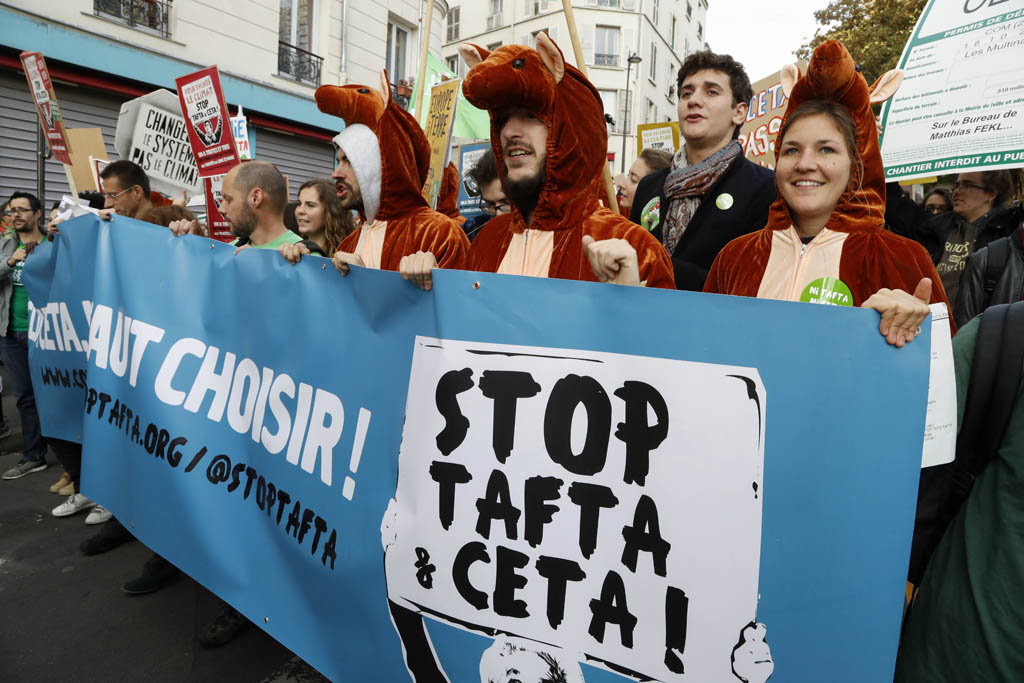 Protest gegen Ceta in Paris