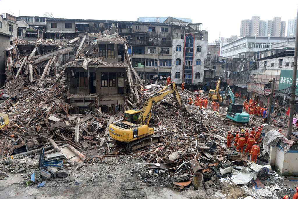 22 Tote nach Hauseinstürzen in China