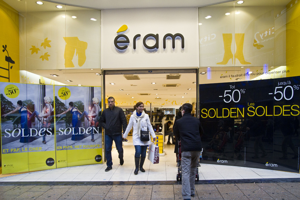 Eram-Schuhgeschäft in Brüssel