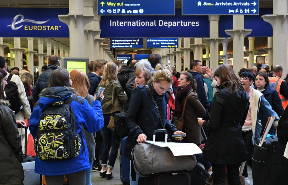 Gestrandete Eurostar-Passagiere in London