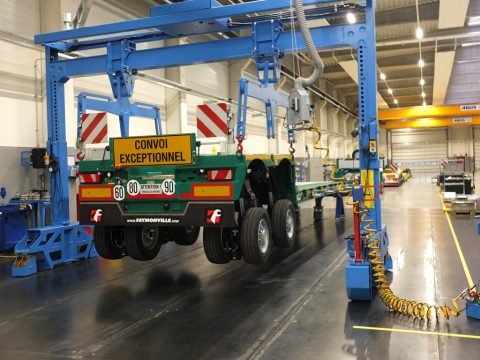 Luxemburgischer Wirtschaftsminister Etienne Schneider besucht Faymonville AG in Lentzweiler