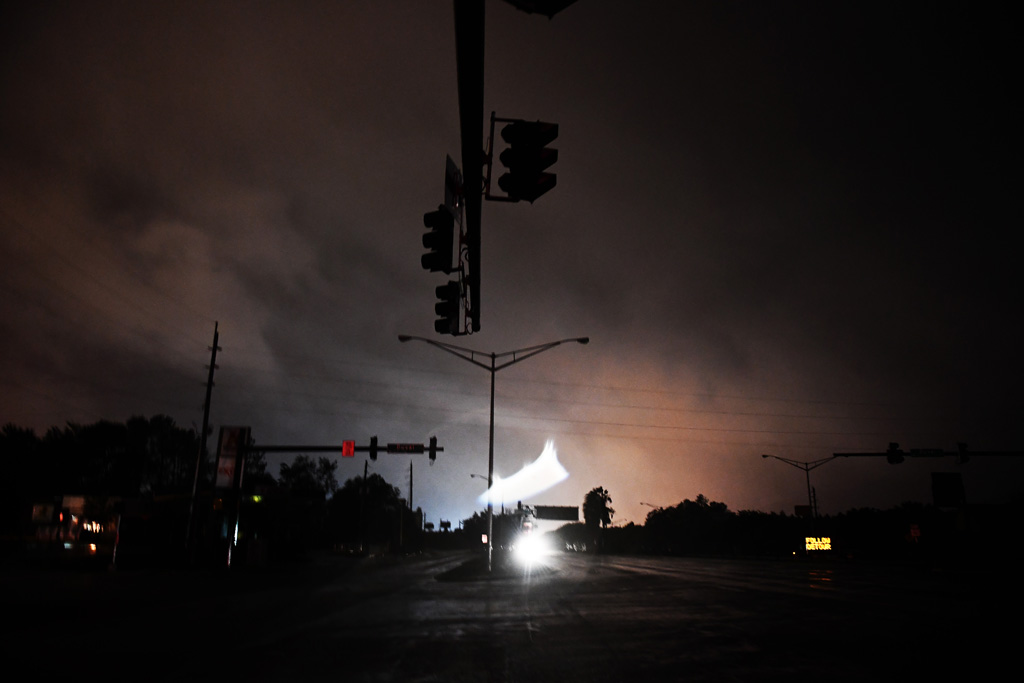 Hurrikan "Matthew" sorgt für Stromausfall in in Jacksonville, Florida (7.10.)