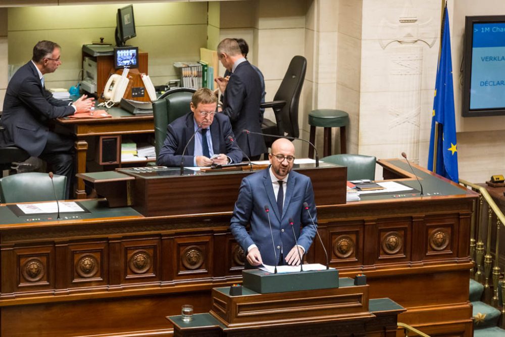 Premierminister Charles Michel hält "Rede zur Lage der Nation"