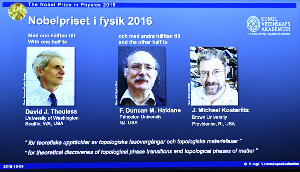 Physik-Nobelpreis für drei theoretische Physiker
