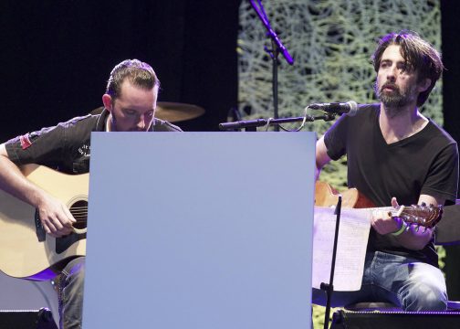 Mauro Pawlowski (r.) bei einem Konzert im August 2012