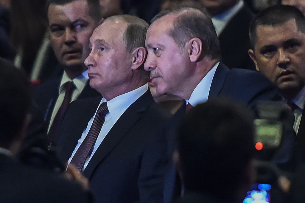 Russlands Präsident Putin trifft türkischen Amtskollegen Erdogan