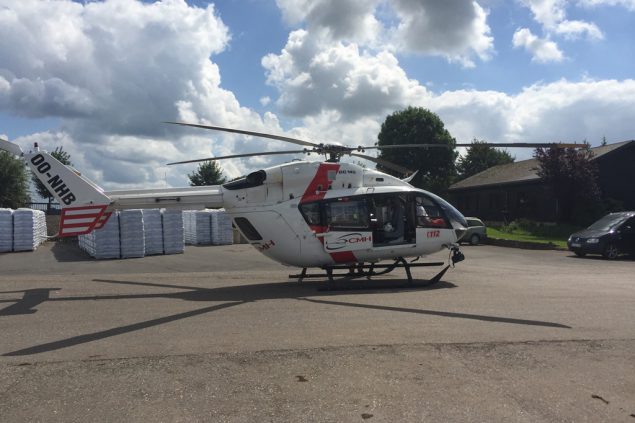 Rettungshubschrauber von Bra-sur-Lienne in Bütgenbach