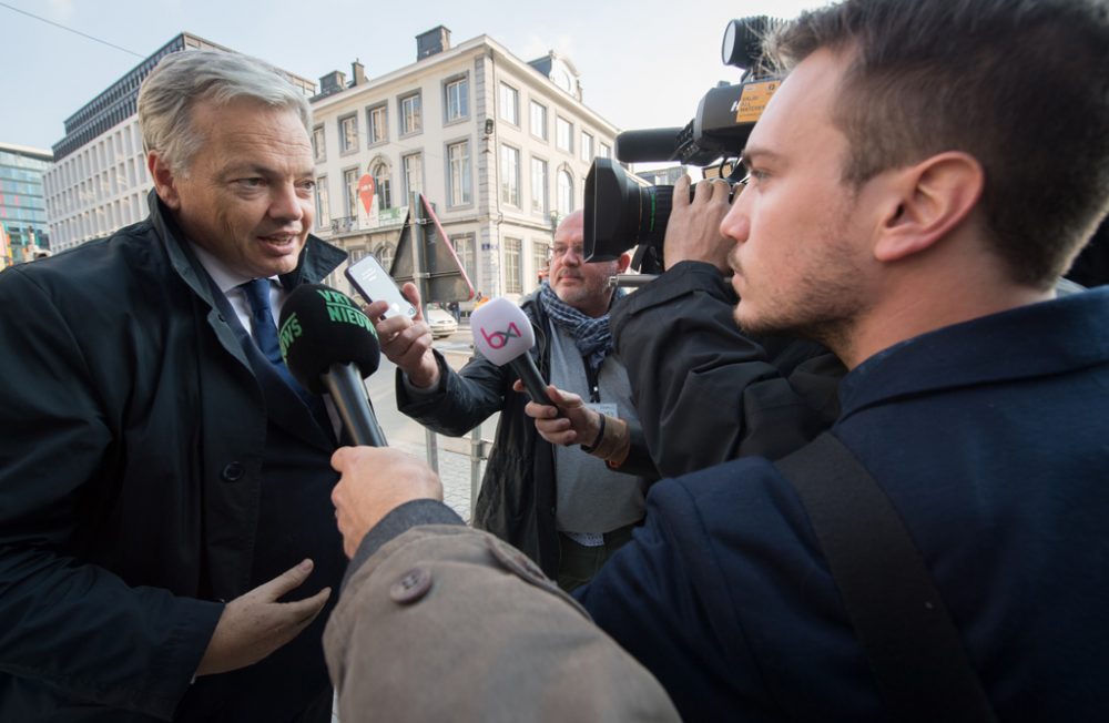 Vizepremier Didier Reynders am Dienstag in Brüssel