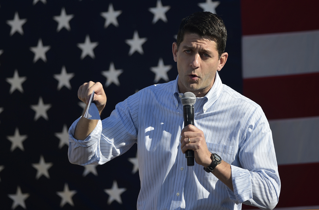 Paul Ryan am 8.10. in Wisconsin