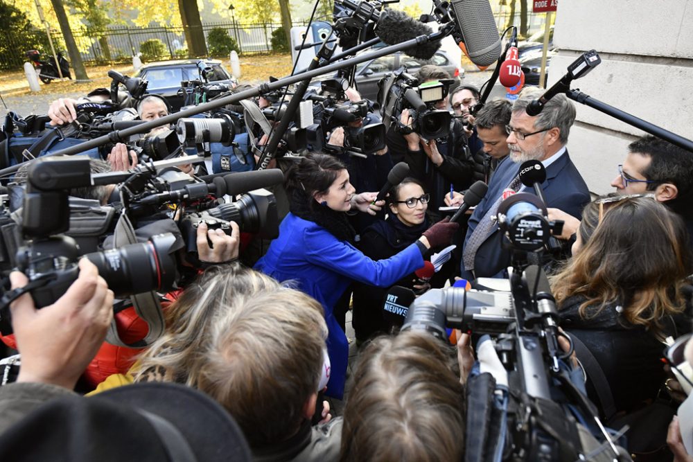 Eric Van der Sypt, Sprecher der föderalen Staatsanwaltschaft, beantwortet die Fragen der Presse (26.10.)