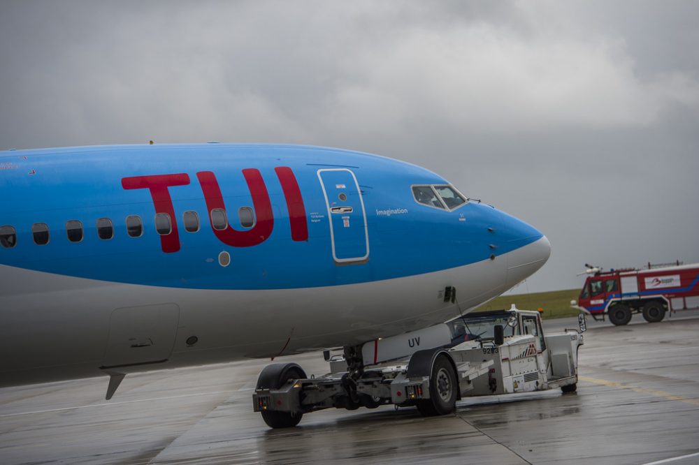 Erster Flug nach der Übernahme von Jetair durch Tui in Brüssel (19. Oktober)