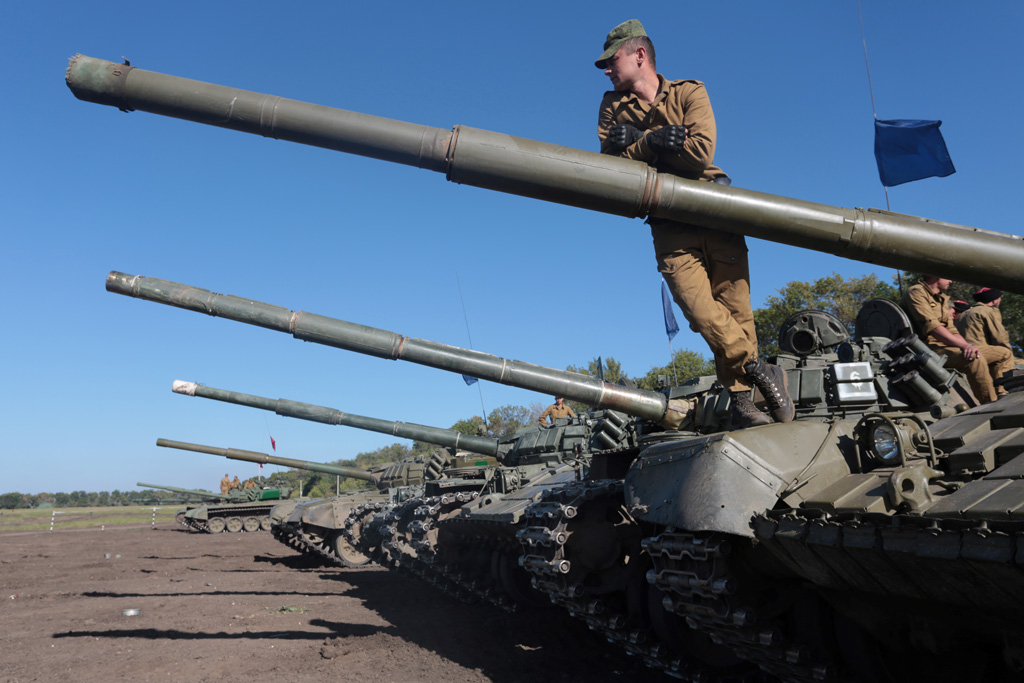 Russische Panzer in der Ostukraine (Archivbild: Aleksey Filipov/AFP)
