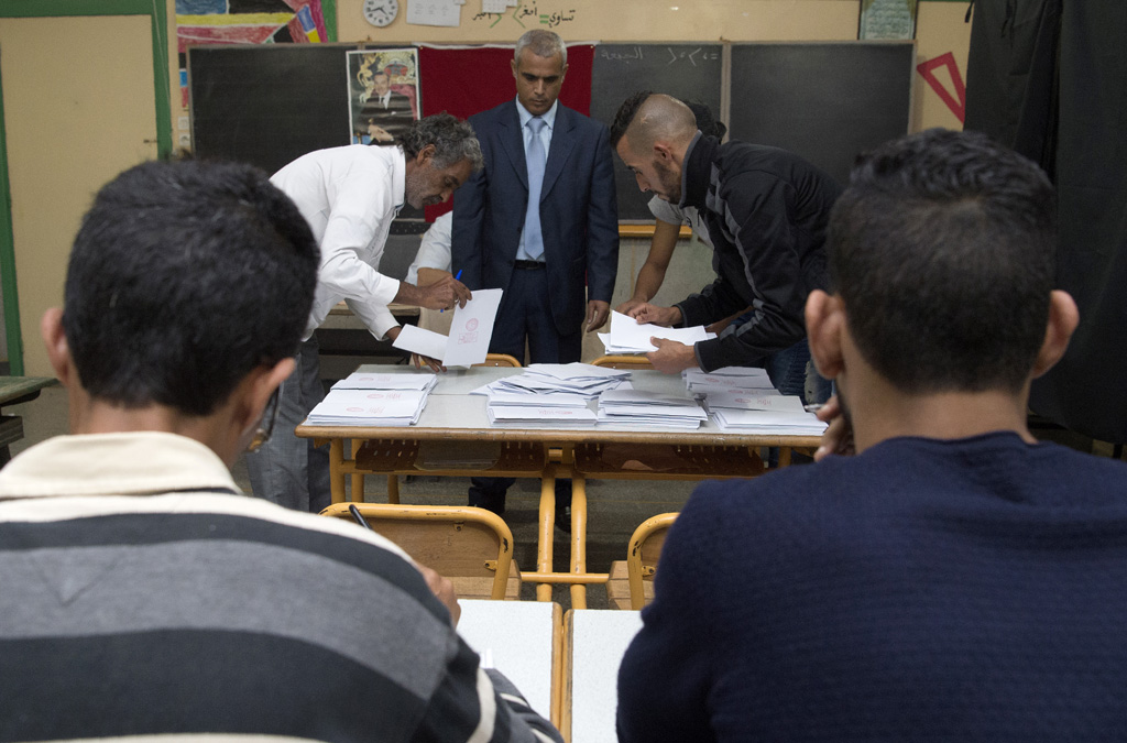 Nach den Wahlen: Stimmauszählung in Rabat