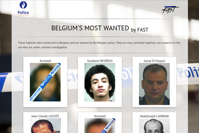 Webseite "Belgium's most wanted" führt zu Fahndungserfolg
