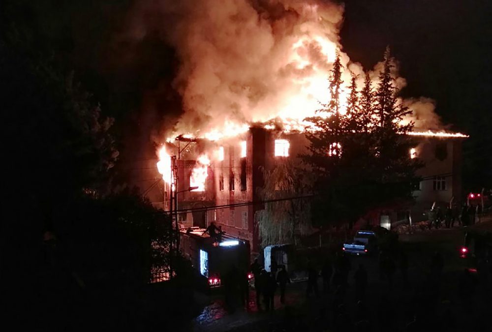 Brand in Mädchenwohnheim in der Türkei