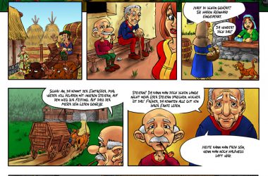 "Kampf um die Engelsbrücke" in Amel als Comic