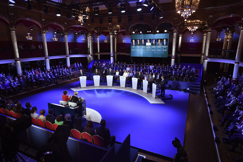 TV-Debatte der Konservativen in Frankreich