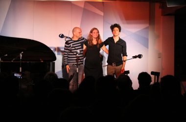 Andy Houscheid mit Dota Kehr und Jan Rohrbach bei der BRF-Liedernacht 2016