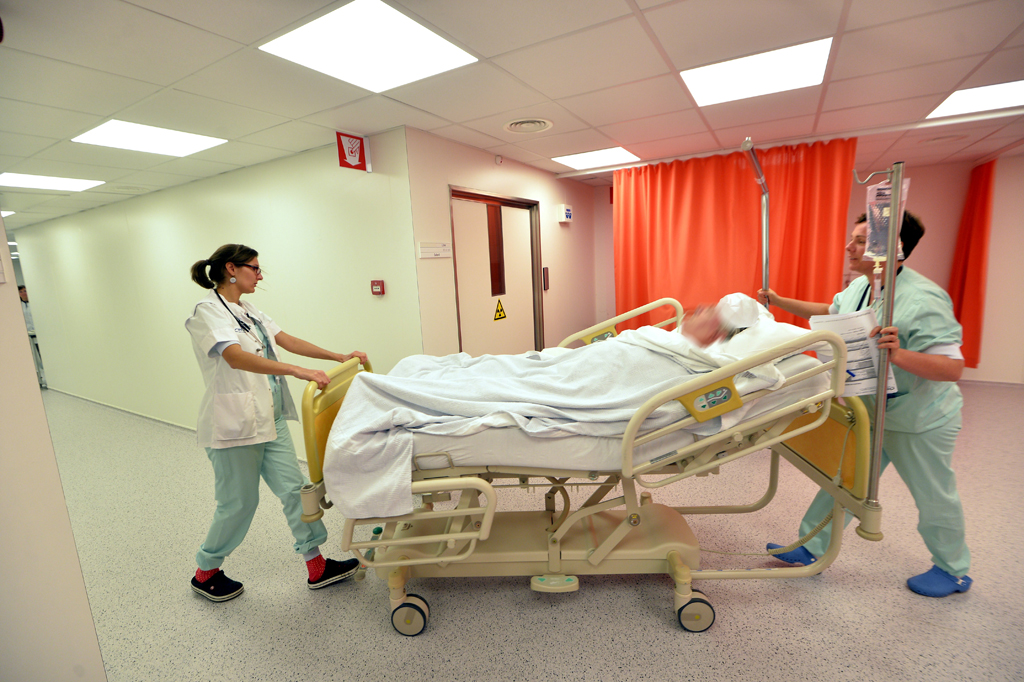 Krankenschwestern im Lütticher Krankenhas CHU