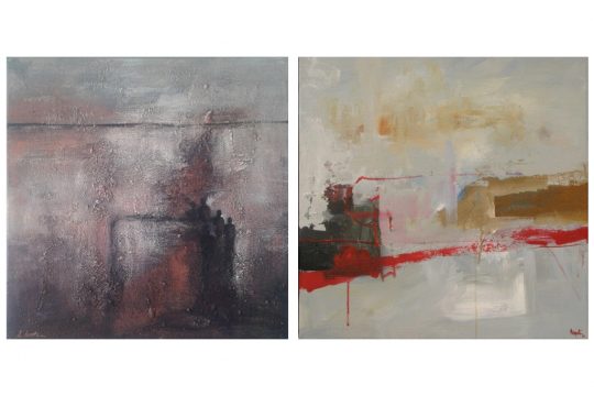 Im November zeigt das Kunstforum Ostbelgien Werke von 16 Künstlern aus dem Süden der DG, unter anderem von Lydia Lentz (l.) und André Paquet