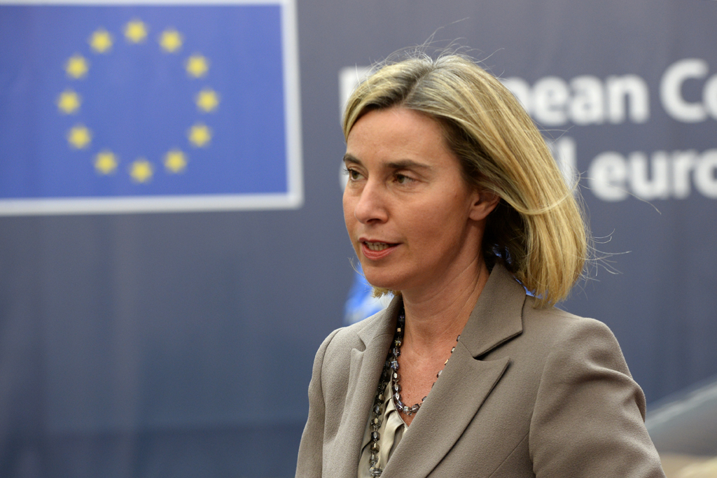 EU-Außenbeauftragte Federica Mogherini in Brüssel