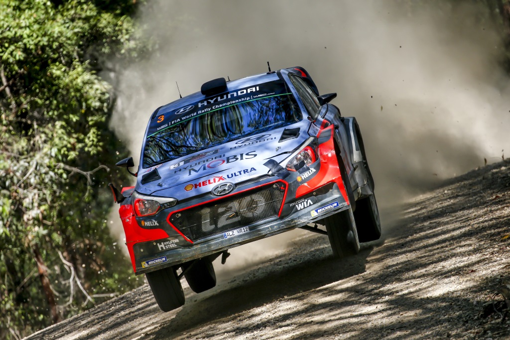 Zweiter Tag der Rallye Australien: Thierry Neuville/Nicolas Gilsoul im Hyundai i20 WRC