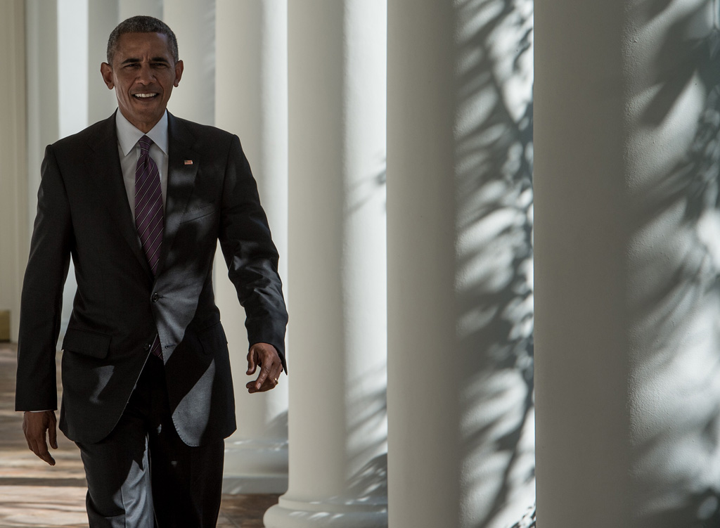 Barack Obama am Wahltag im Weißen Haus