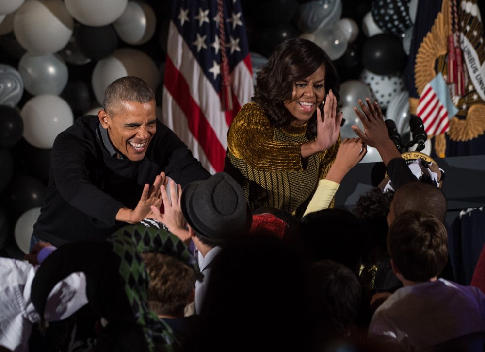 Barack und Michelle Obama bei ihrer letzten Halloween-Feier im Weißen Haus