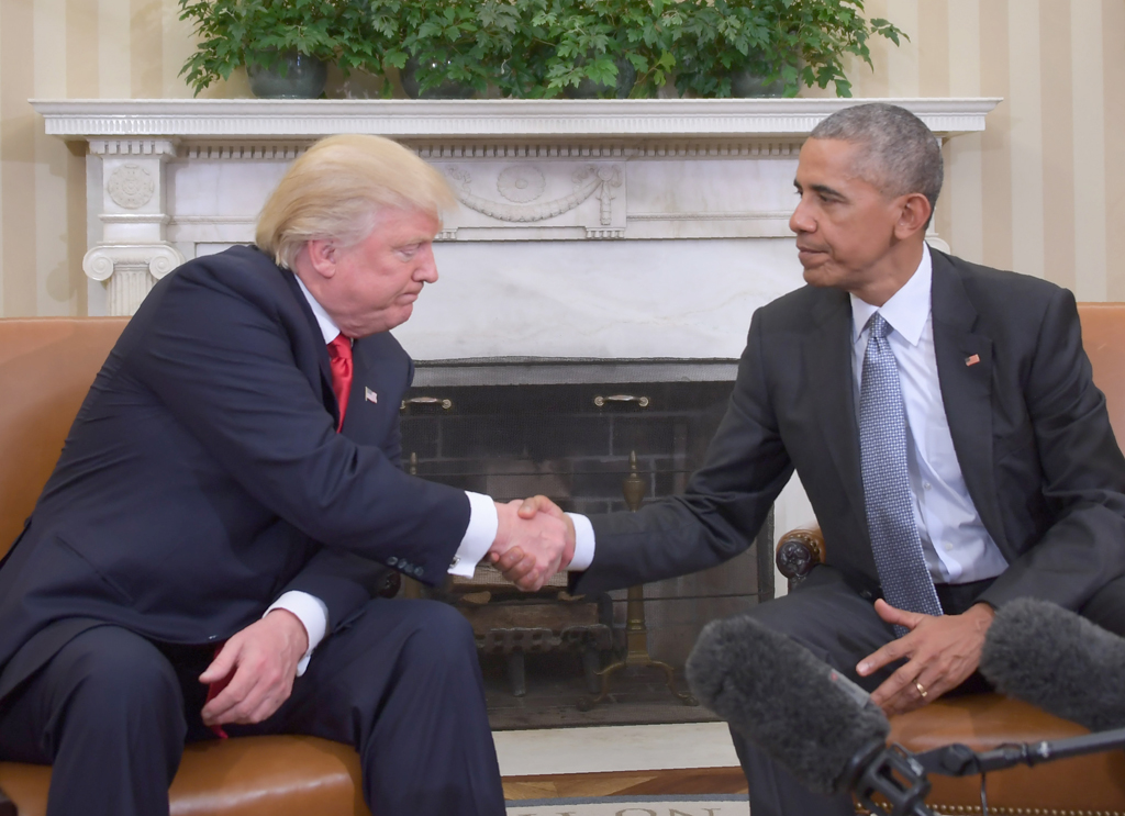 US-Präsident Barack Obama empfängt seinen Nachfolger im Weißen Haus