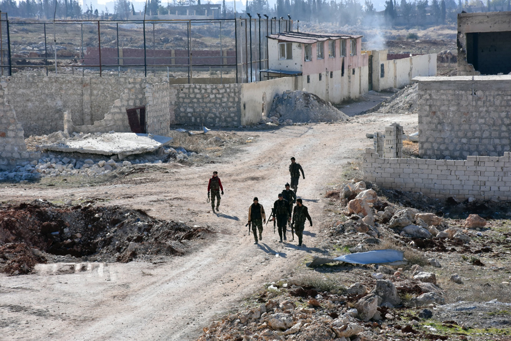 Baeedin-Distrikt in Ost-Aleppo am 23.11.