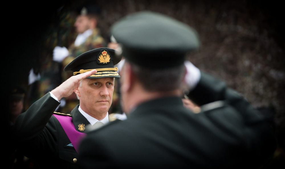 König Philippe bei der Gedenkzeremonie in Brüssel