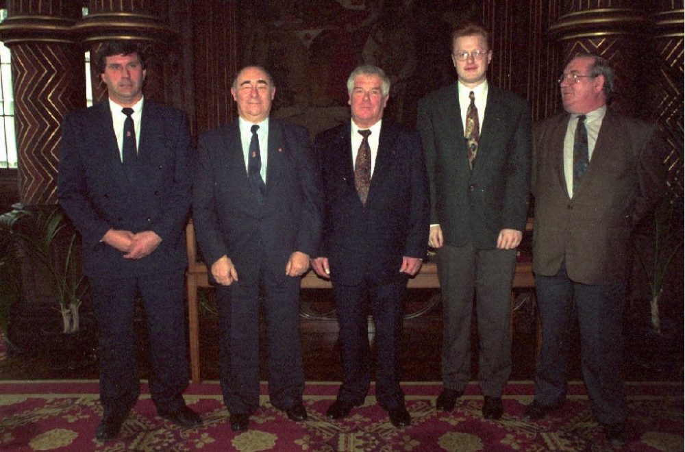 Provinzräte im Jahr 1994: Jean Robert Collas,Clement Bonnecompagnie, Norbert Scholzen, Freddy Mockel und Johann Haas