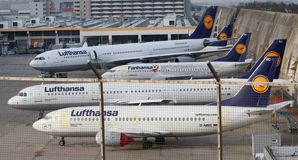 Pilotenstreik: Lufthansa-Maschinen bleiben am Boden