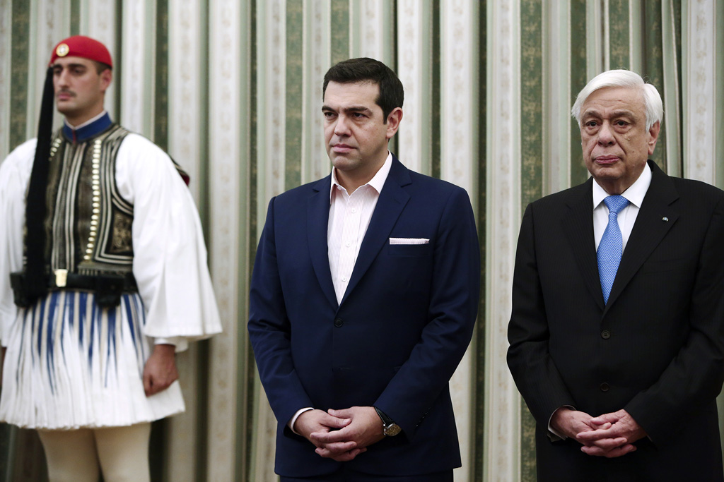 Der griechische Ministerpräsident Tsipras stellt seine umgebildete Regierung vor (5. November 2016)