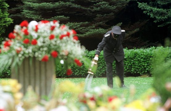 Friedhofswart verstreut Asche auf dem Antwerperner Friedhof Schoonselhof
