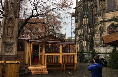 Aufbau des Aachener Weihnachtsmarkts