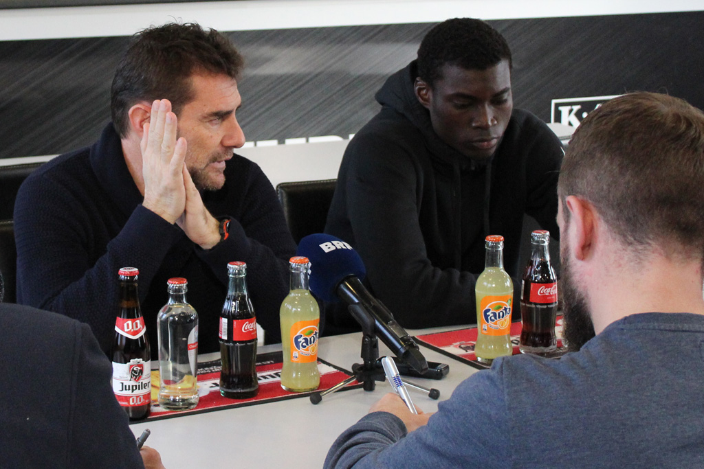 AS Eupen vor dem Pokel-Viertelfinale gegen Kortrijk: Trainer Jordi Condom und Torwart Babacar Niasse