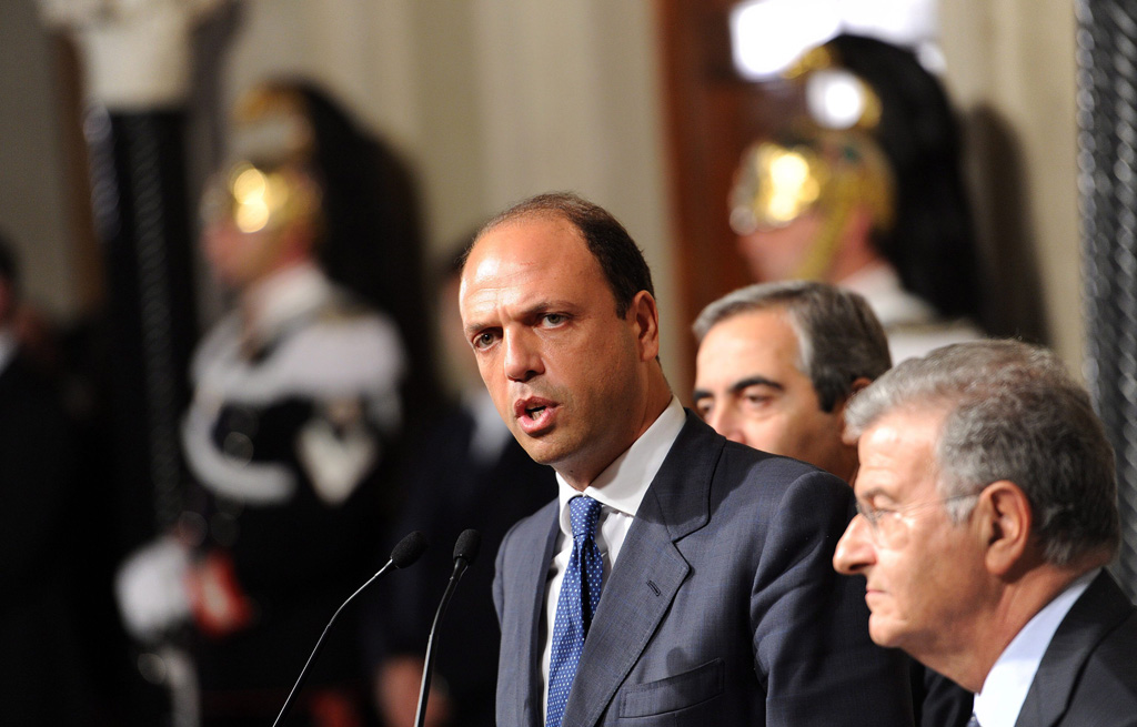 Der italienische Außenminister Angelino Alfano