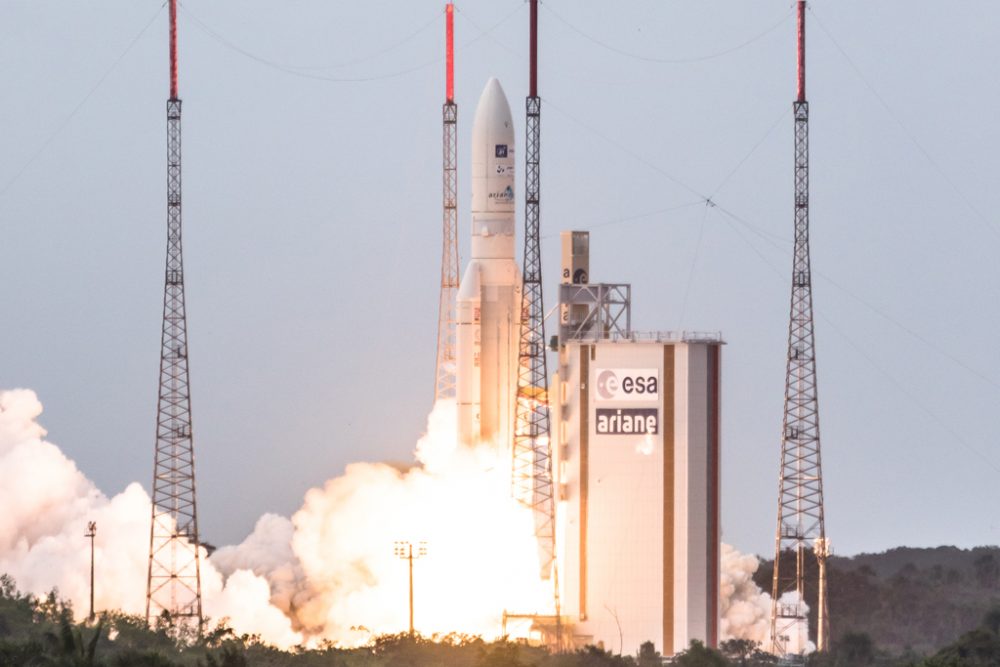 Eine Ariane-5-Rakete startet