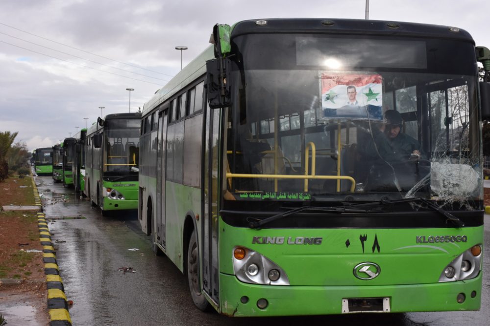 Busse stehen zwar bereit, aber die geplante Evakuierung von Aufständische und Zivilisten aus Aleppo kam bis jetzt offenbar aber nicht zustande