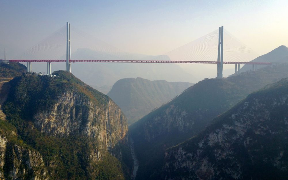 Gigantisch: Die Beipanjiang Brücke im Südwesten von China